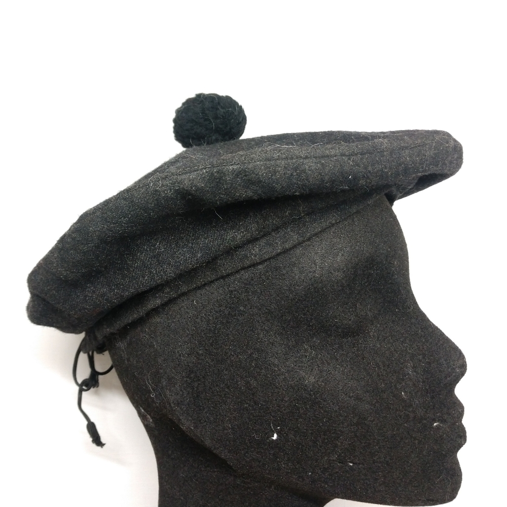 Vintage Beret Women's One Size Hat Cap Felt Adjustable